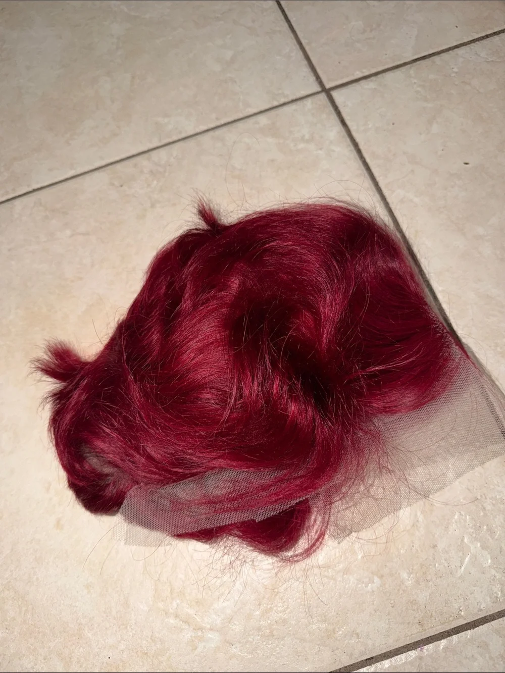 Burgundy Short Lace Front Wig